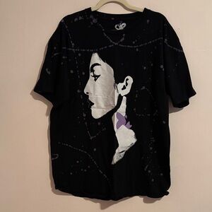 Olivia Rodrigo GUTS Tour Stylish Black Graphic Tee with Artistic Design